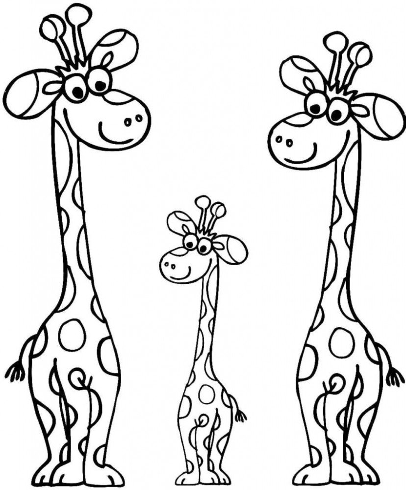 Три смешных жирафа