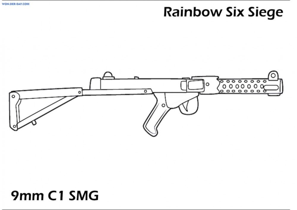 9mm C1 SMG Rainbow Six Siege