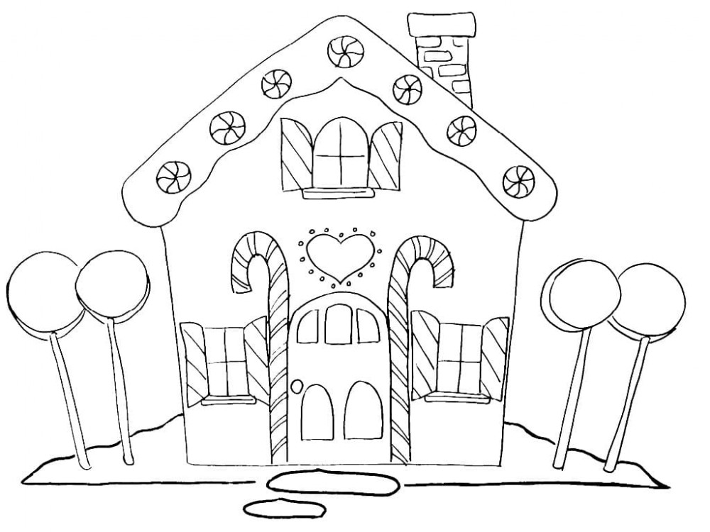 Раскраски «Дома» для детей, часть 1