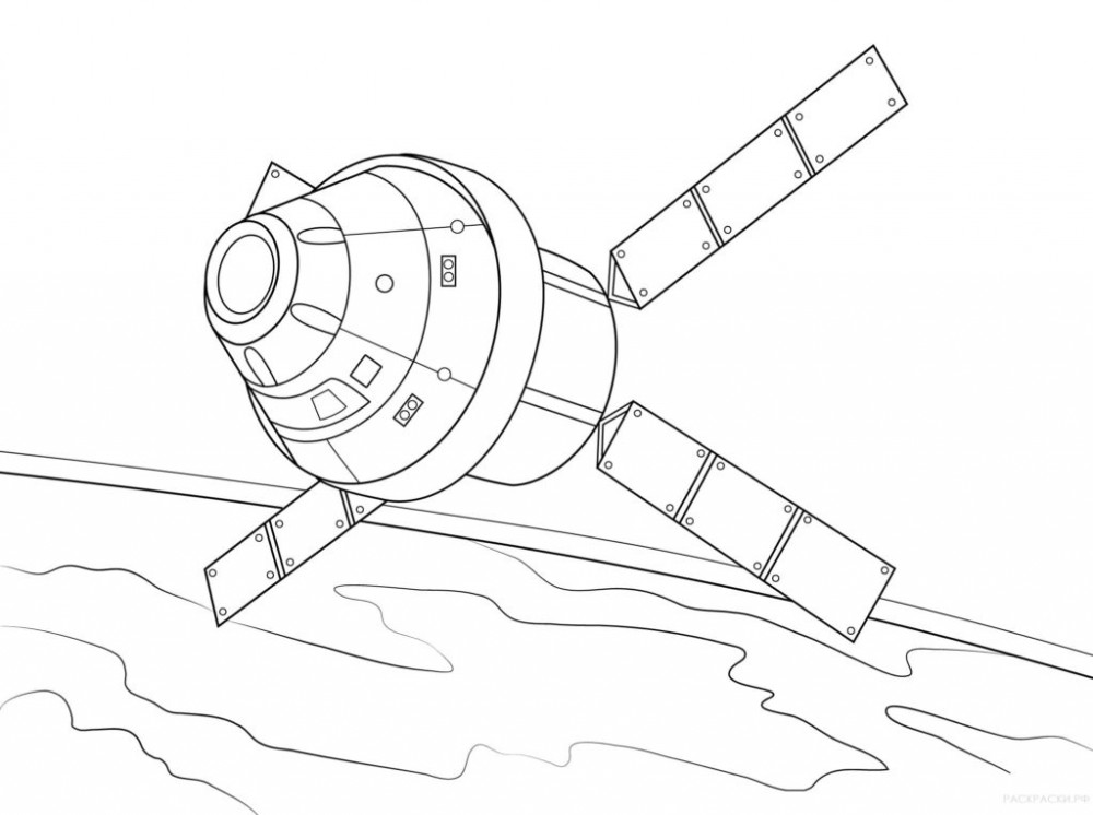 Корабль в космосе рисунок - 60 фото
