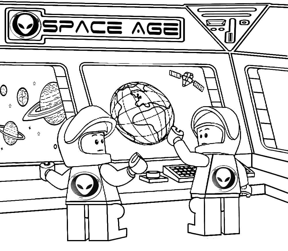 Лего космонавты