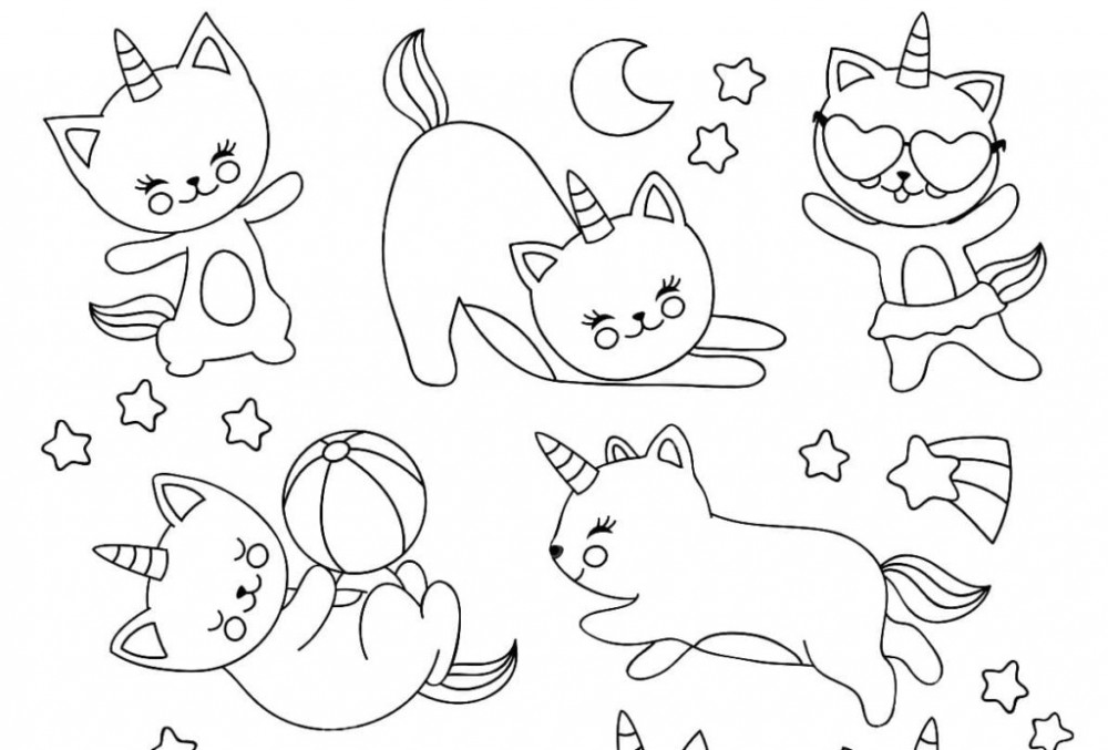 Раскраски Кошки и котята | Раскраски с животными, Раскраски, Котята