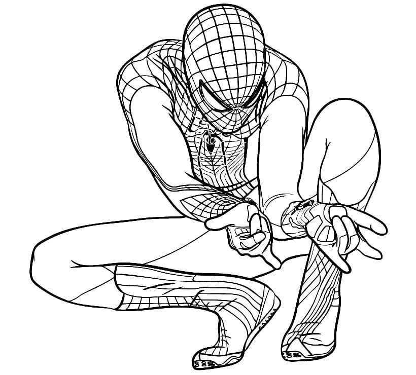 Человек-Паук пускает паутину