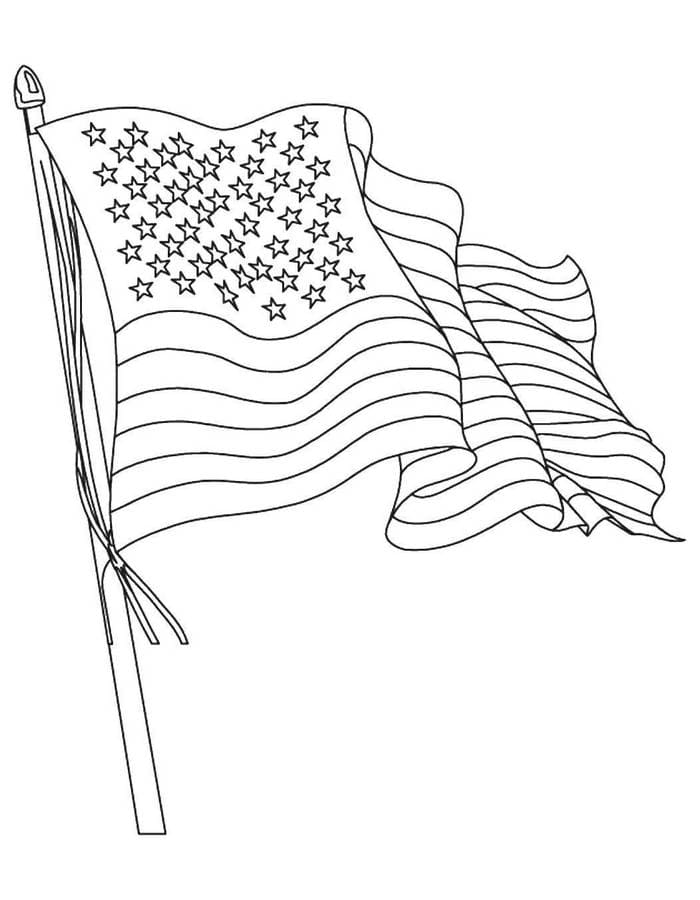 Развевающийся флаг США