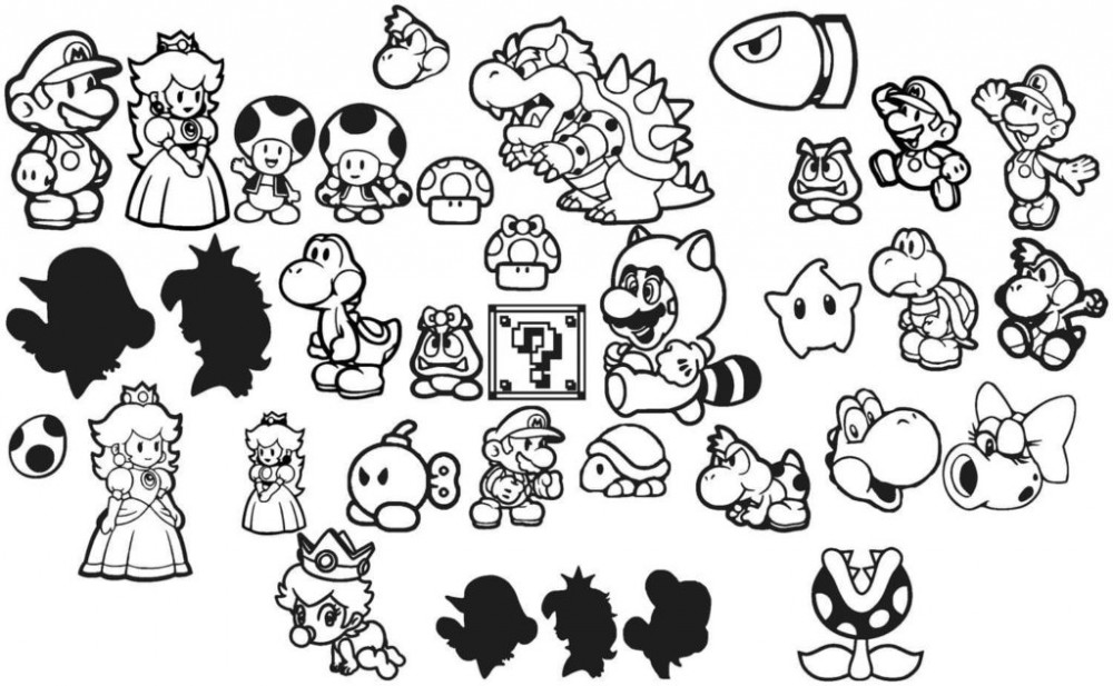 Все персонажи из игры Марио
