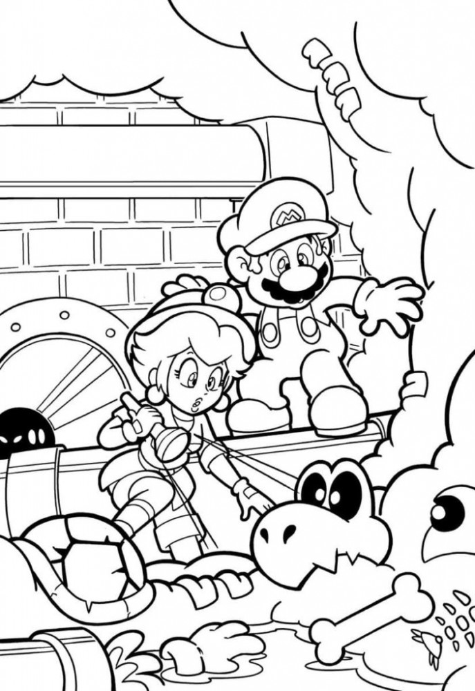Поиски очередных приключений привели Марио и принцессу в загадочный замок, расположенный в недрах земли.