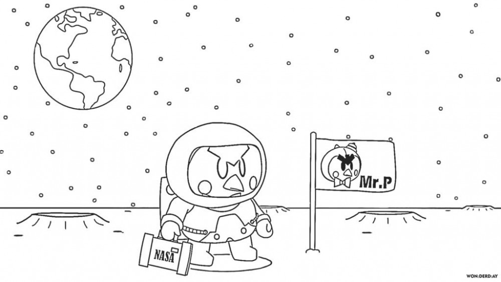 Мистер Пи исследует космос и планеты.