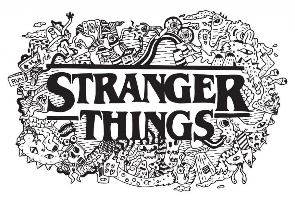 Надпись Stranger Things