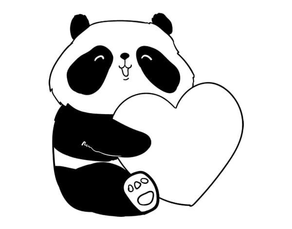 Панда с сердцем