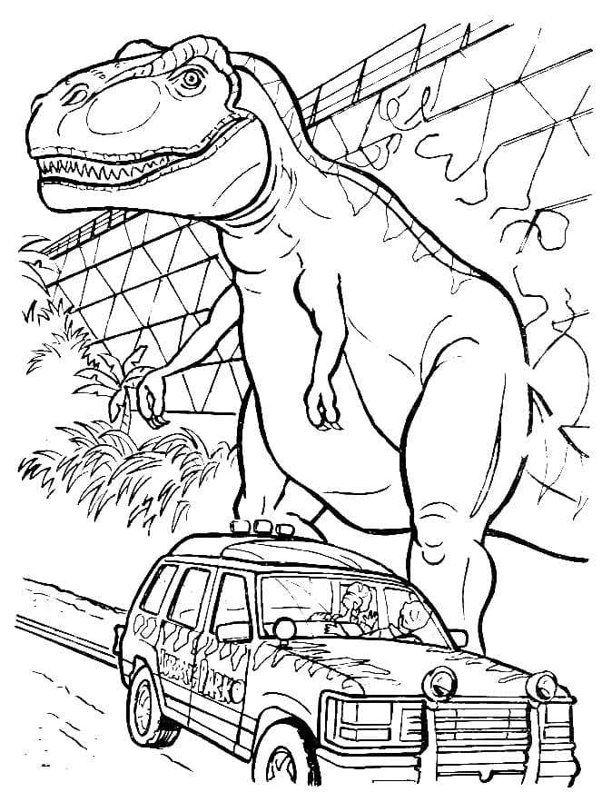 Динозавр вырвался на свободу