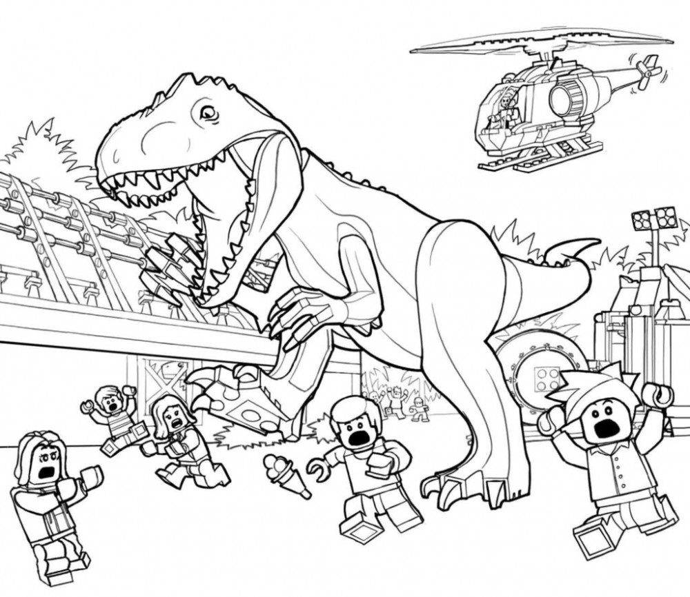 Лего Динозавр убегает с парка