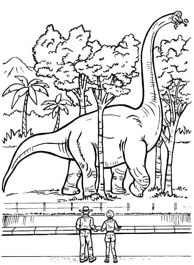 Наблюдение за Брахиозавром
