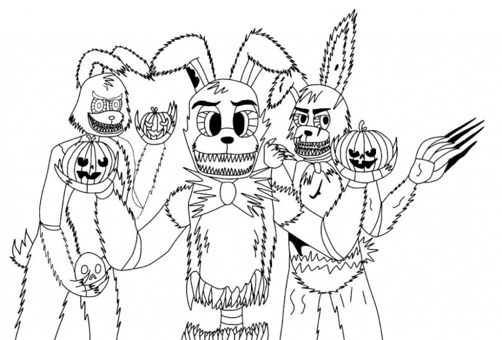 Страшные аниматроники на Хэллоуин