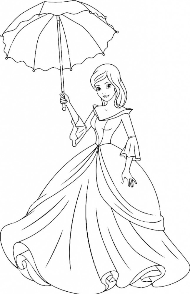 Принцесса с зонтом