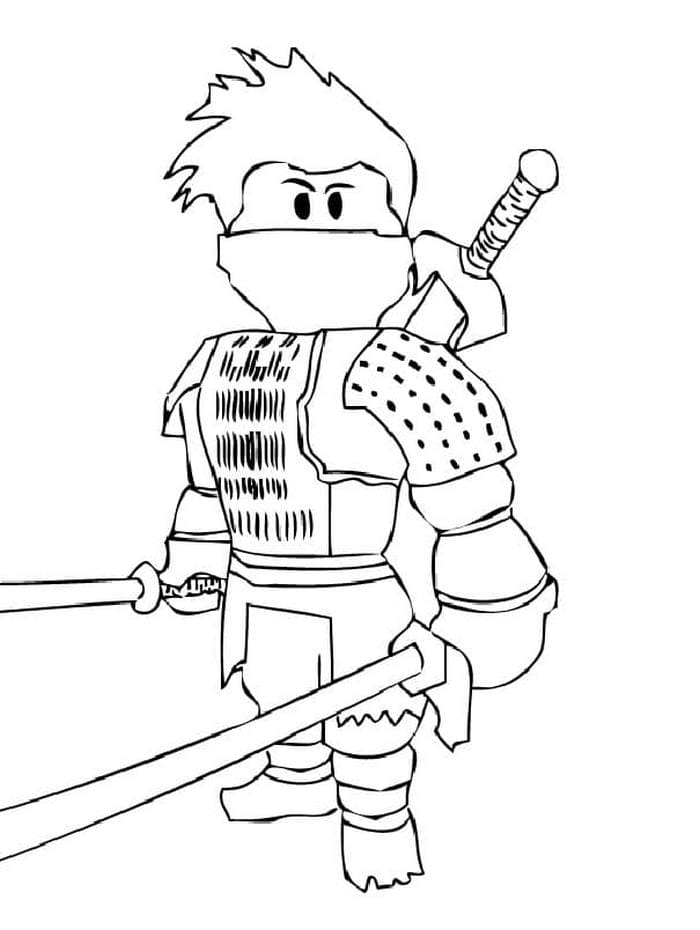 Самурай с двумя мечами.