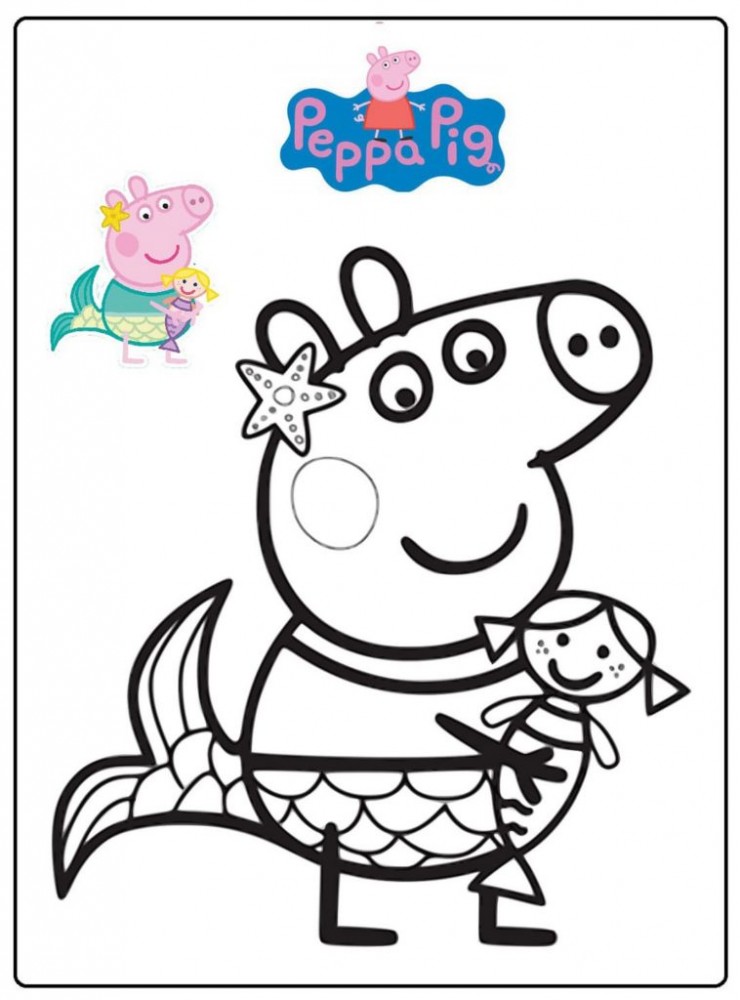 Свинка Пеппа-русалка