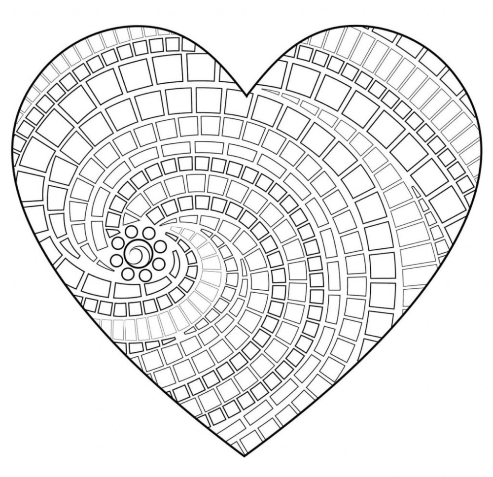 Сердце с геометрическими фигурами