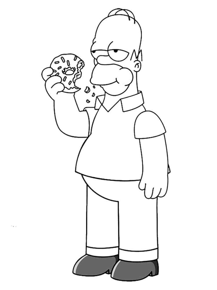 Гомер Симпсон обожает пончики.