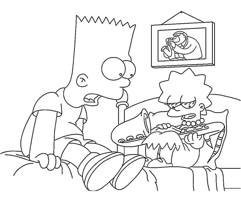 Лиза учится играть на саксофоне, но это надоедает Гомеру, и он просит Барта утихомирить сестру.