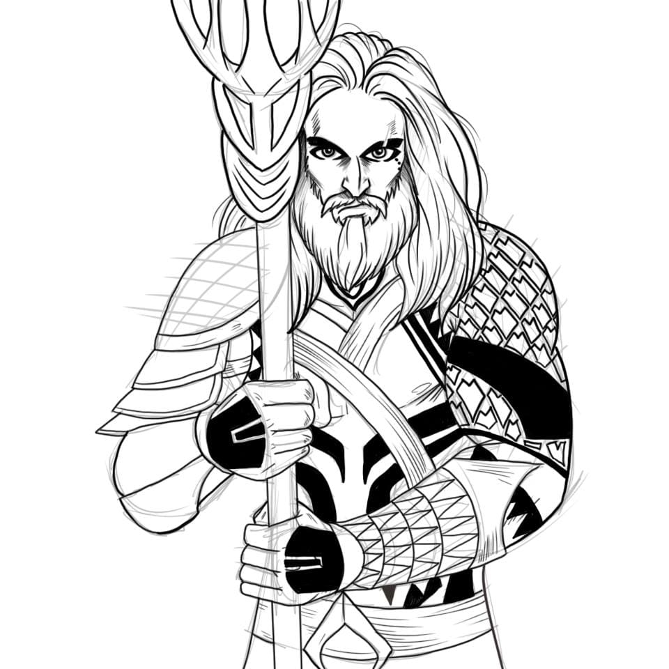 Аквамен — король Атлантиды. Один из основателей Лиги Справедливости.