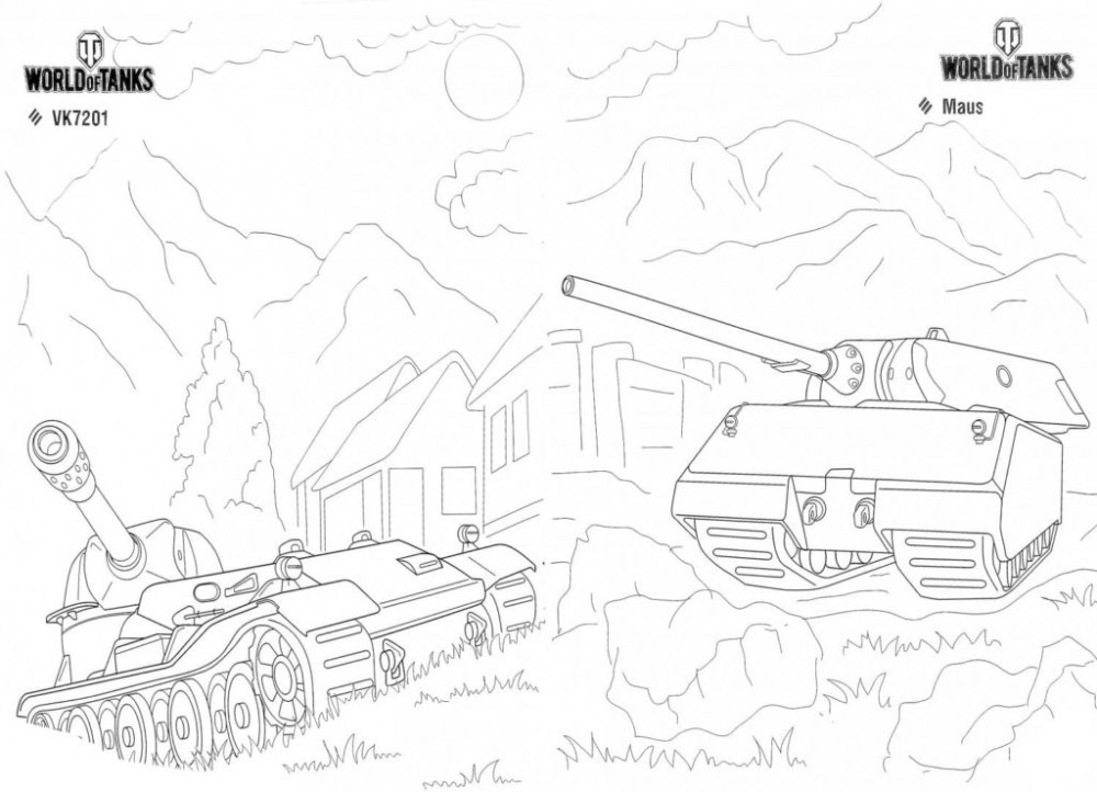 Раскраска World of Tanks