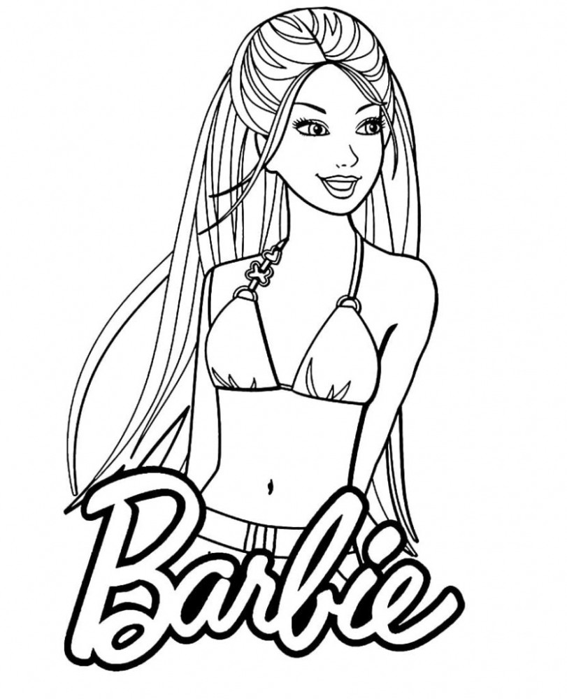 Раскраски Барби, распечатать на формат а4. Новые картинки для девочек.