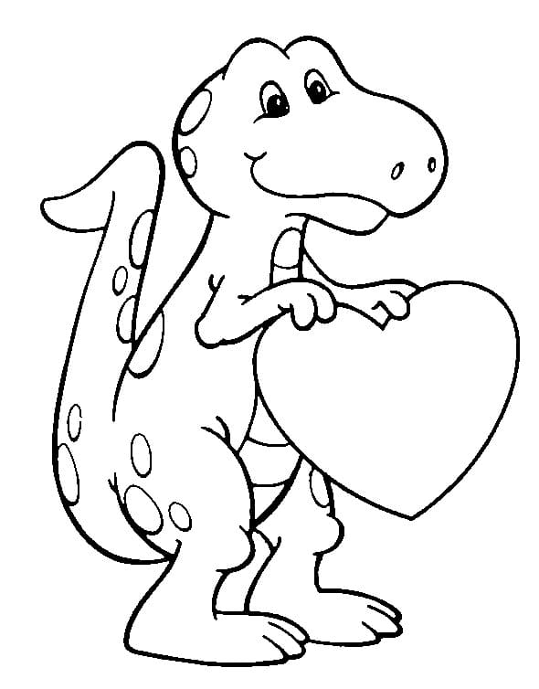 Тираннозавр держит сердце