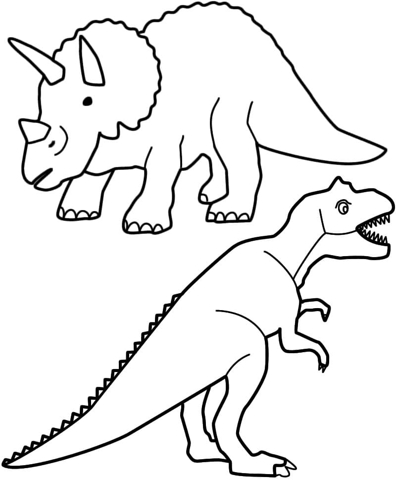 Динозавр Трицератопс Для Раскраски Книги - Иллюстрации Стоковый Вектор | Роялти-Фри | FreeImages