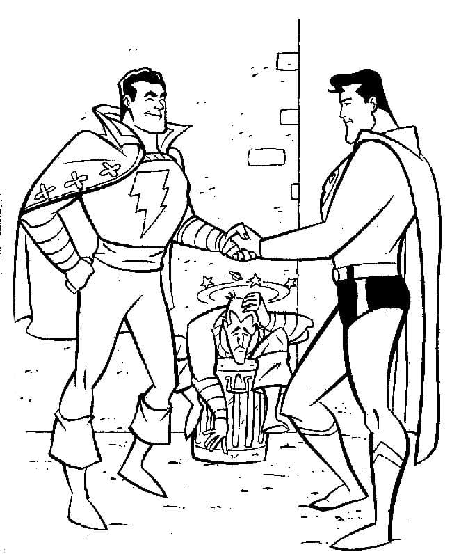 Флеш и Супермен поймали воришку