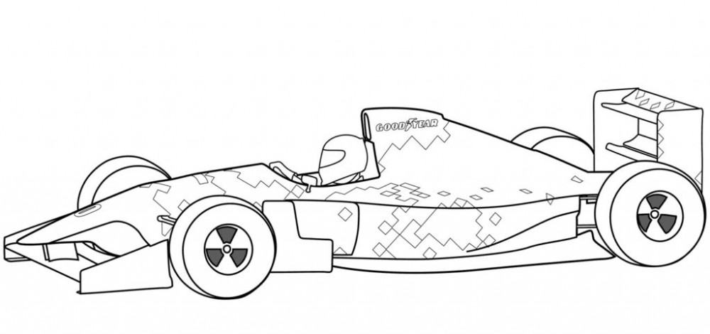 Раскраска Формула-1