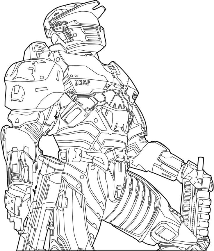 Раскраска Halo 4