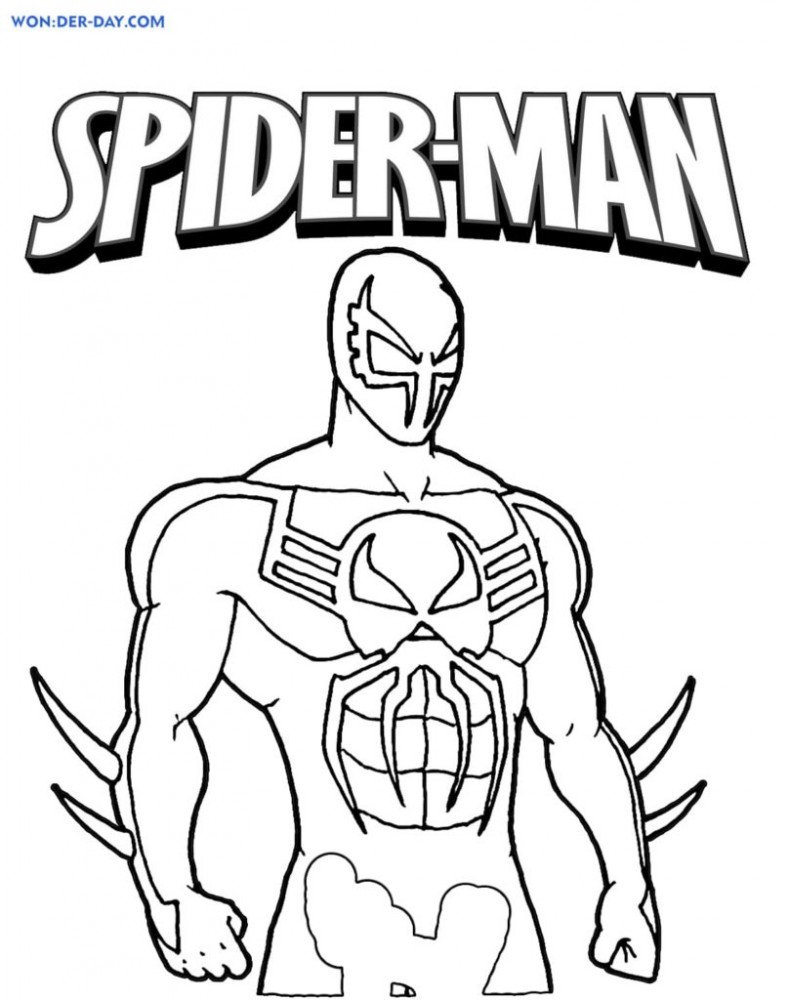 Копилка раскраска Человек паук (Spider-Man) с красками и кисточками
