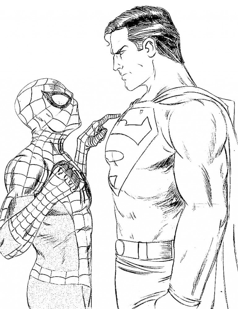 Человек-Паук и Супермен
