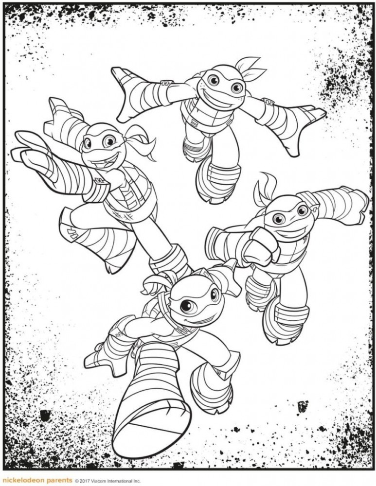 Первая раскраска «Супергерои. Черепашки-ниндзя», 16 стр.