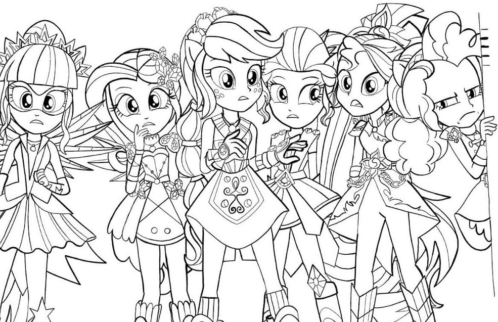 Книга-раскраска 'Умная раскраска - My Little Pony Equestria Girls', Эгмонт []