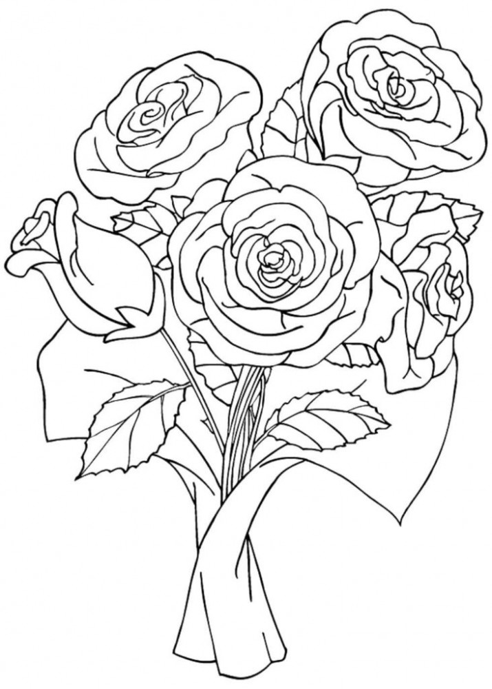 Раскраски онлайн Букеты цветов