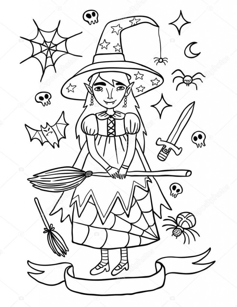 Ведьма Хэллоуин