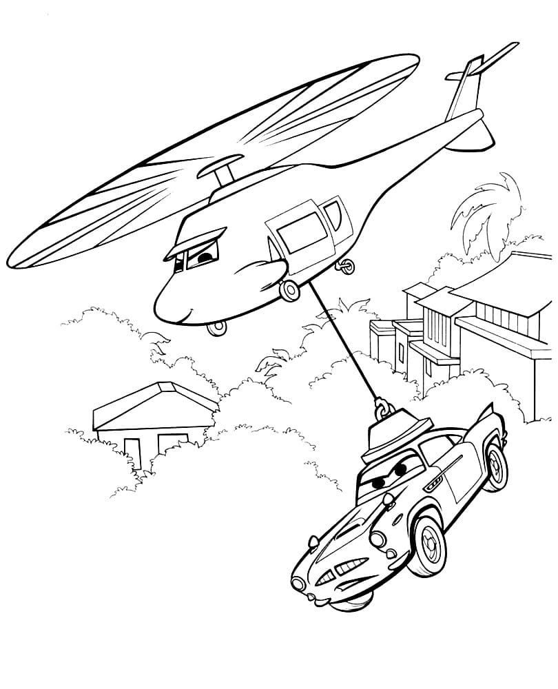 Вертолет из мультфильма