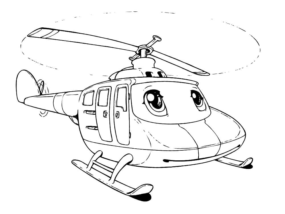 Раскраска Военный вертолет: распечатать бесплатно, скачать