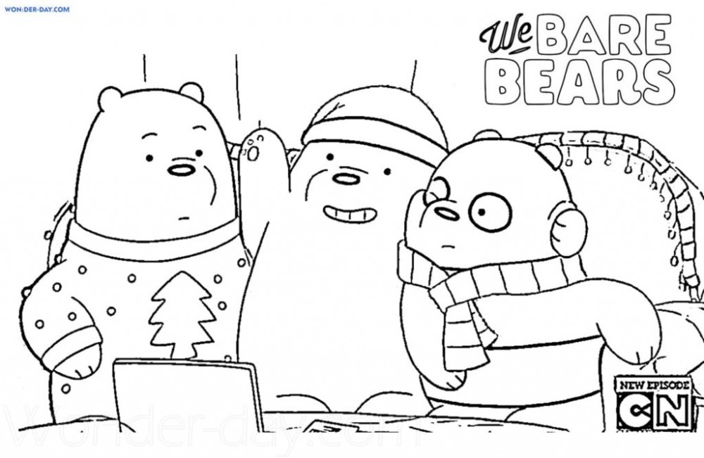 Гризли, Белый медведь и Панда празднуют Рождество