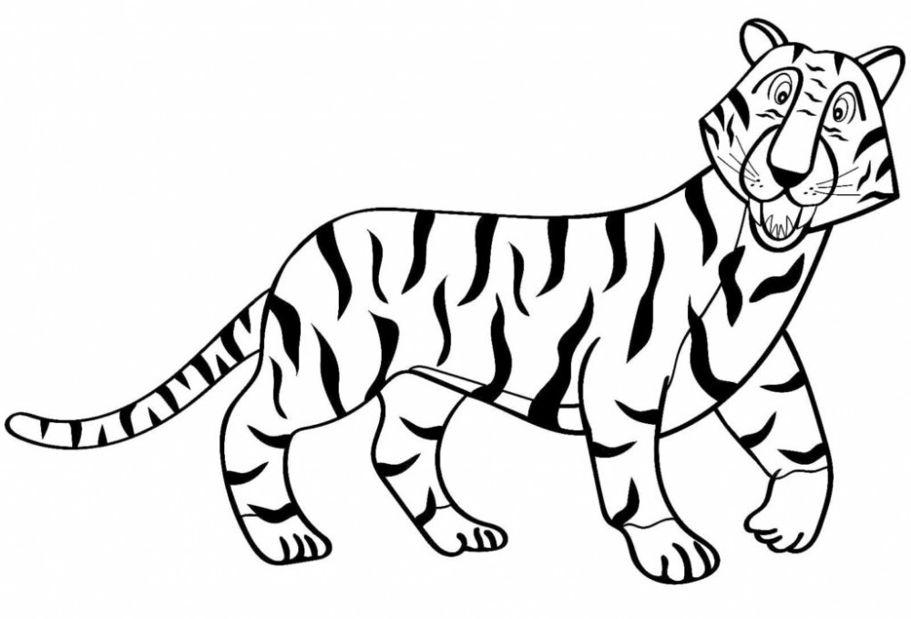 Мультяшный тигр