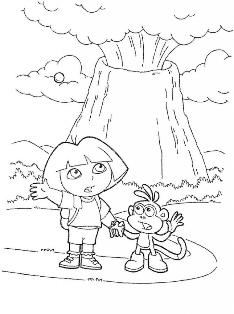 Даша и ее лучший друг возле вулкана