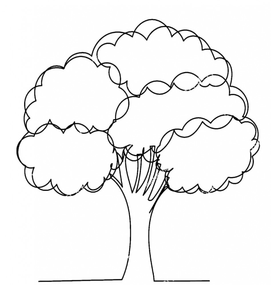 Раскраски Рисунок дерево (36 шт.) - скачать или распечатать бесплатно #