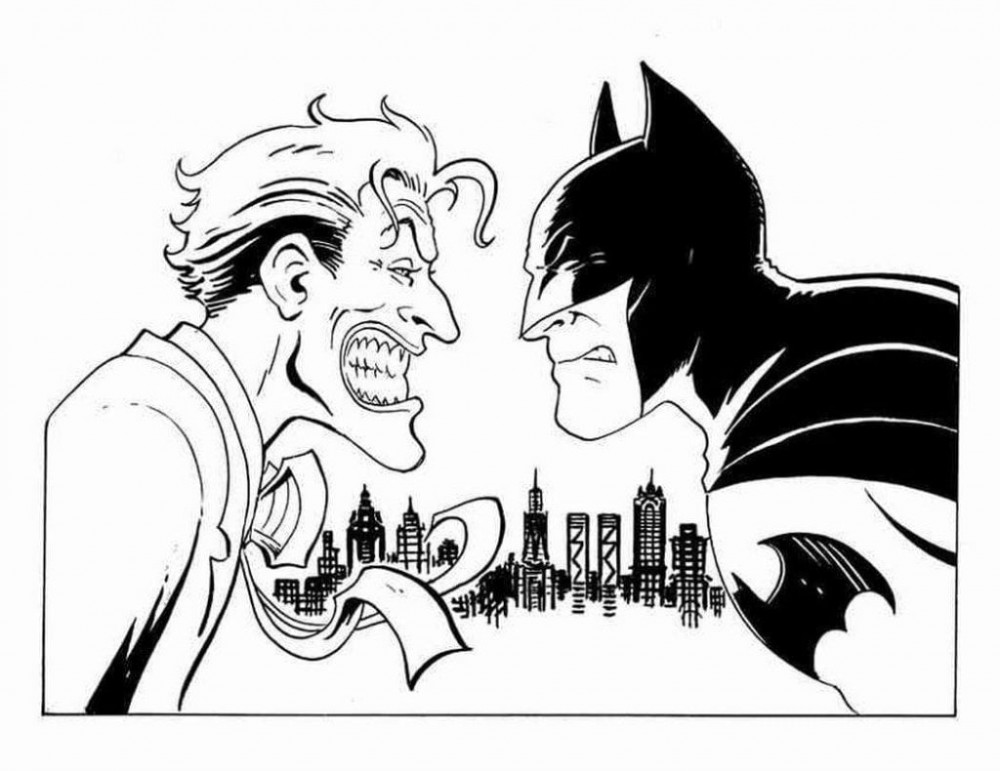Противостояние Бэтмена и Джокера.