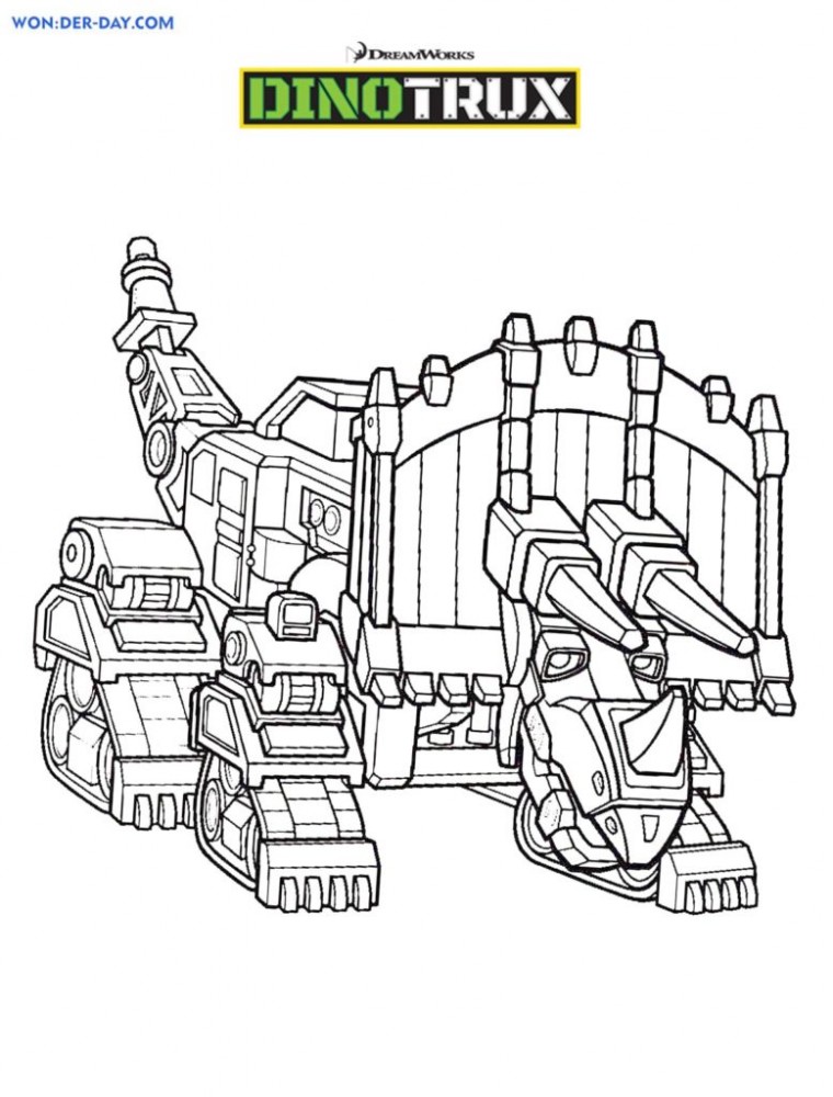 dinotrux printable coloring pages