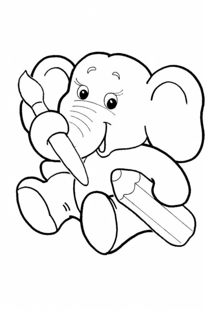 Слоненок-художник