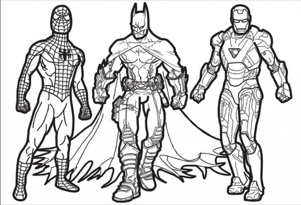 Самые любимые супергерои всех мальчиков: Человек Паук, Бэтмен и Железный человек.