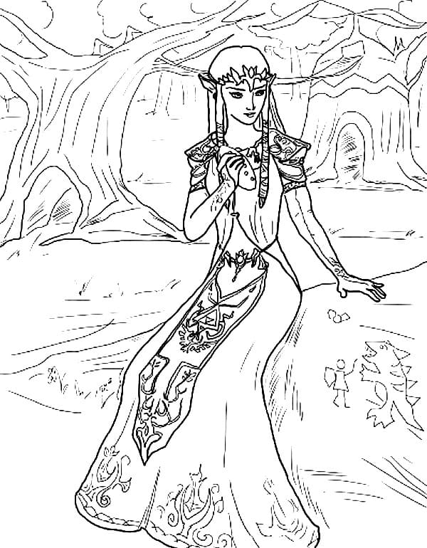 Принцесса Зельда в лесу
