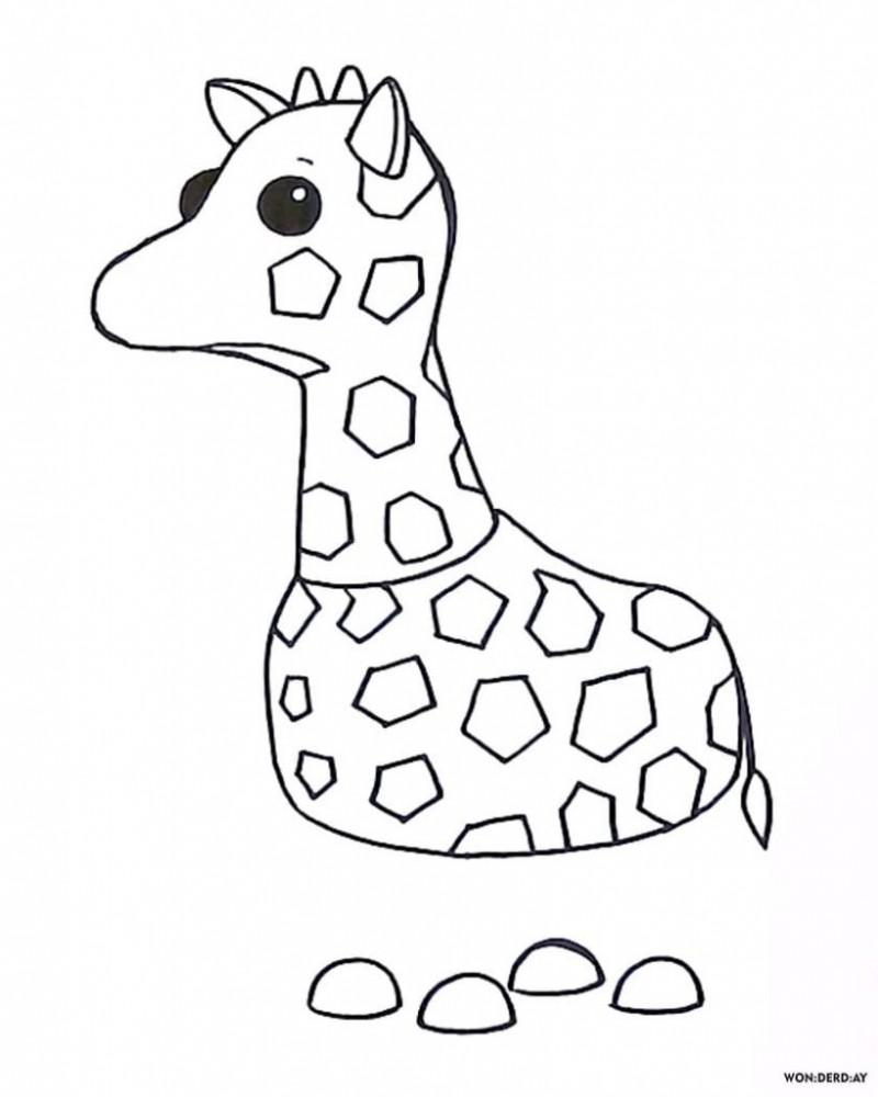 Жираф адопт ми раскраска