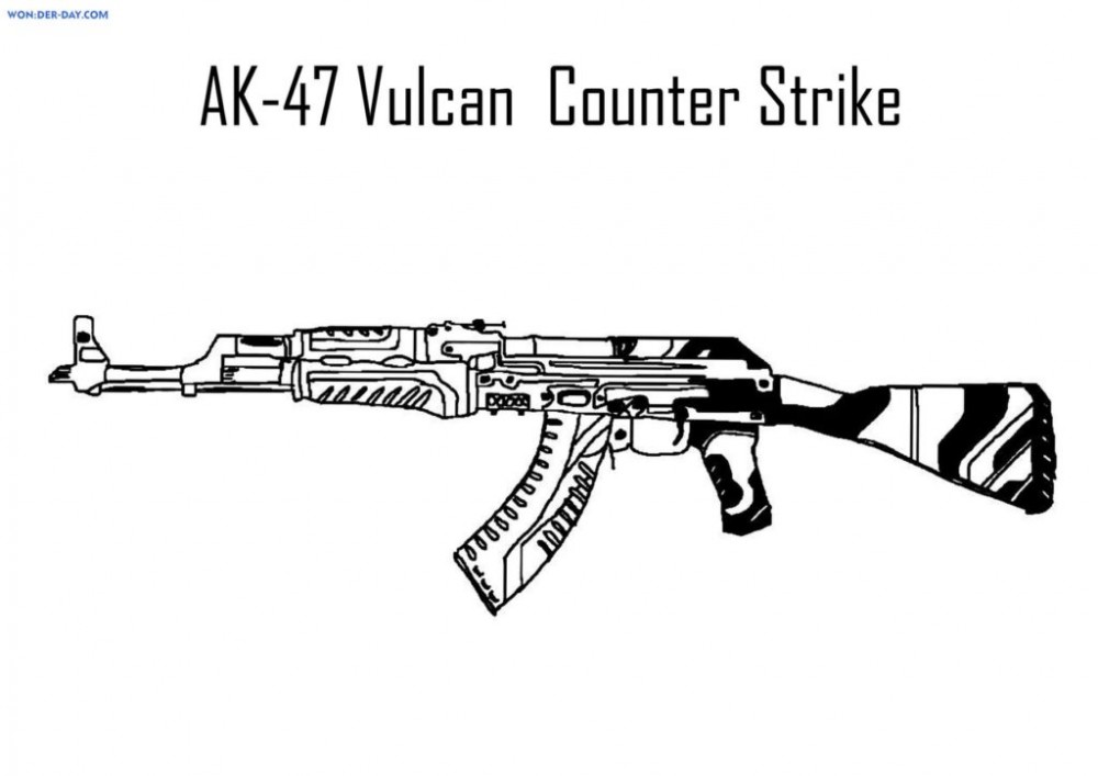 АК-47 Скин Вулкан